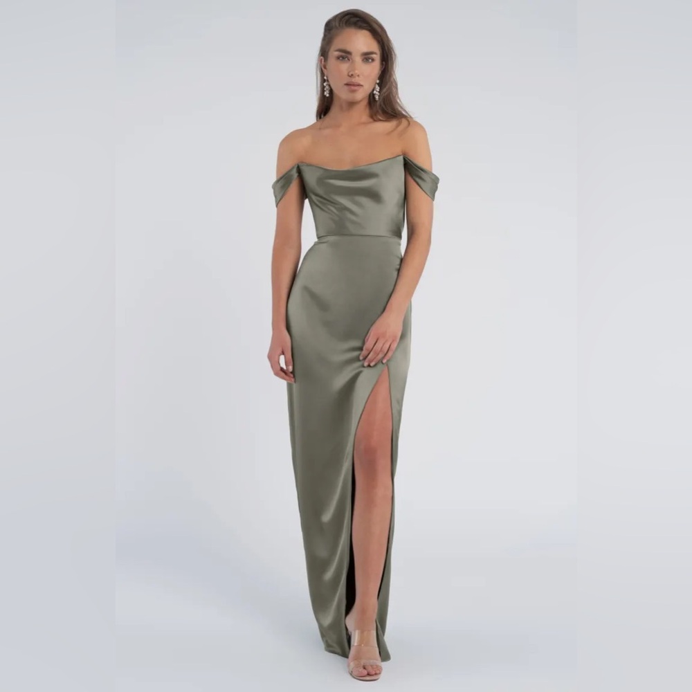 Jenny Yoo Sawyer dress in Moss (brand new)